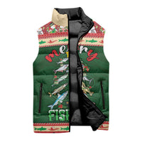 Fishing Christmas Sleeveless Puffer Jacket Merry Fishmas - Wonder Print Shop