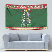 Fishing Christmas Tapestry Merry Fishmas - Wonder Print Shop