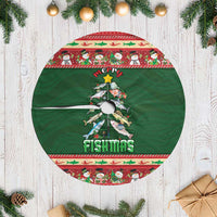 Fishing Christmas Tree Skirt Merry Fishmas - Wonder Print Shop
