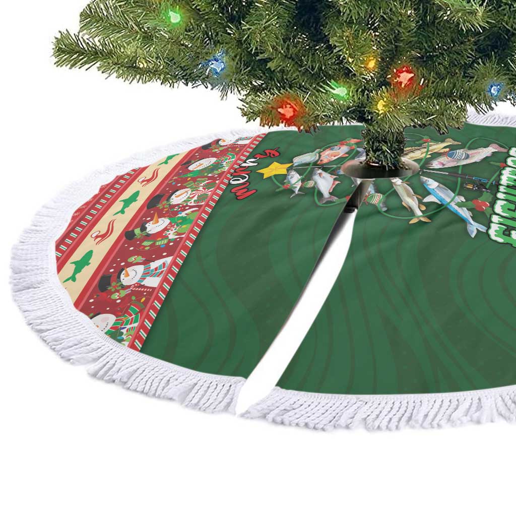 Fishing Christmas Tree Skirt Merry Fishmas - Wonder Print Shop