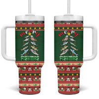 Fishing Christmas Tumbler With Handle Merry Fishmas - Wonder Print Shop