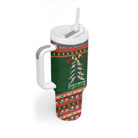 Fishing Christmas Tumbler With Handle Merry Fishmas - Wonder Print Shop