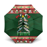 Fishing Christmas Umbrella Merry Fishmas - Wonder Print Shop