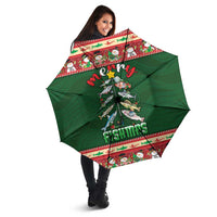 Fishing Christmas Umbrella Merry Fishmas - Wonder Print Shop