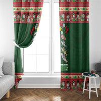 Fishing Christmas Window Curtain Merry Fishmas - Wonder Print Shop