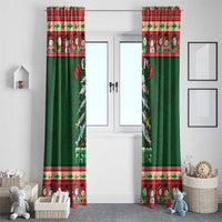 Fishing Christmas Window Curtain Merry Fishmas - Wonder Print Shop