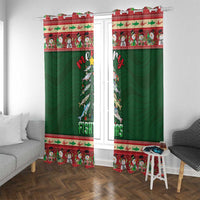 Fishing Christmas Window Curtain Merry Fishmas - Wonder Print Shop
