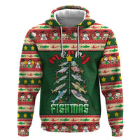 Fishing Christmas Zip Hoodie Merry Fishmas - Wonder Print Shop