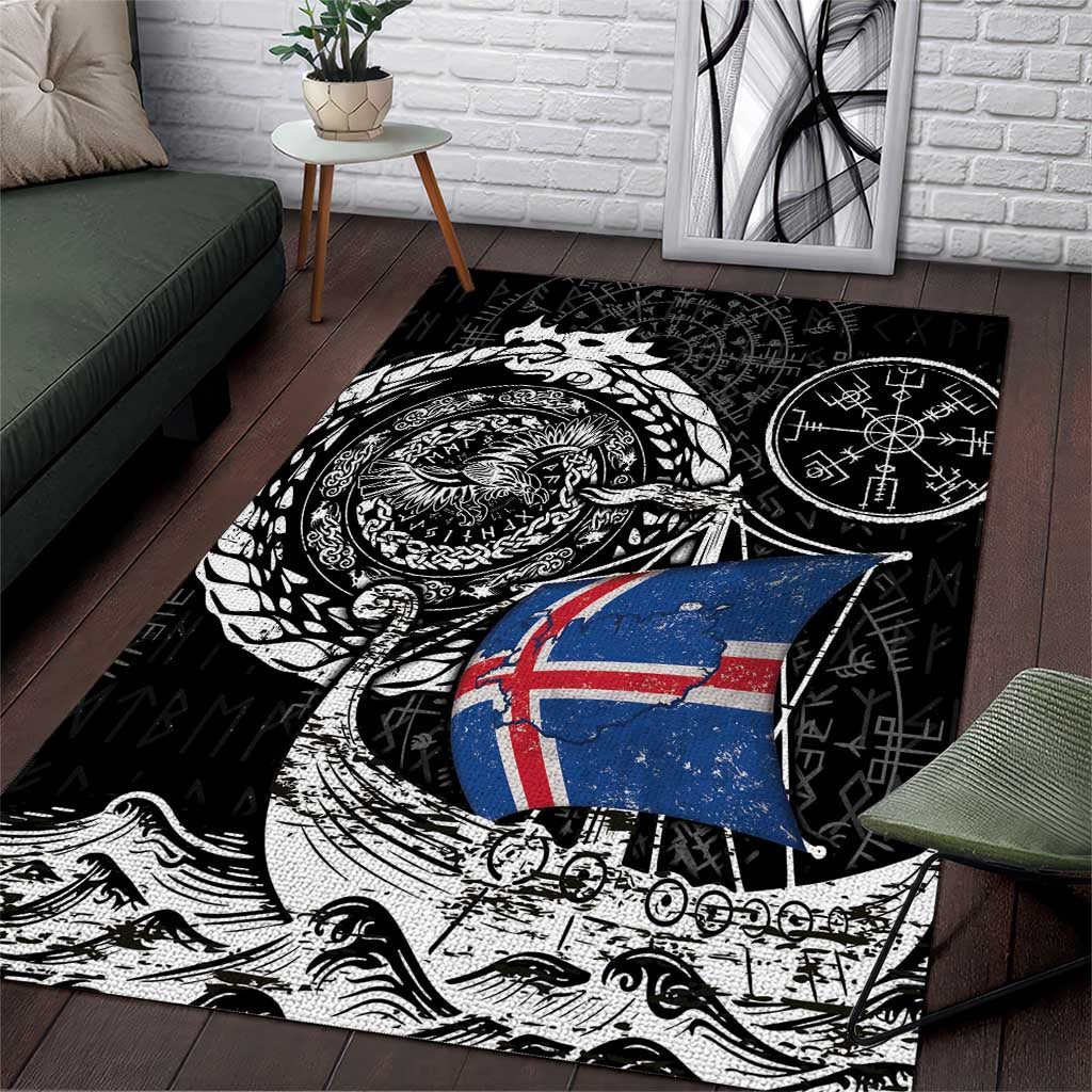 Viking Iceland Area Rug Icelander Viking Ship