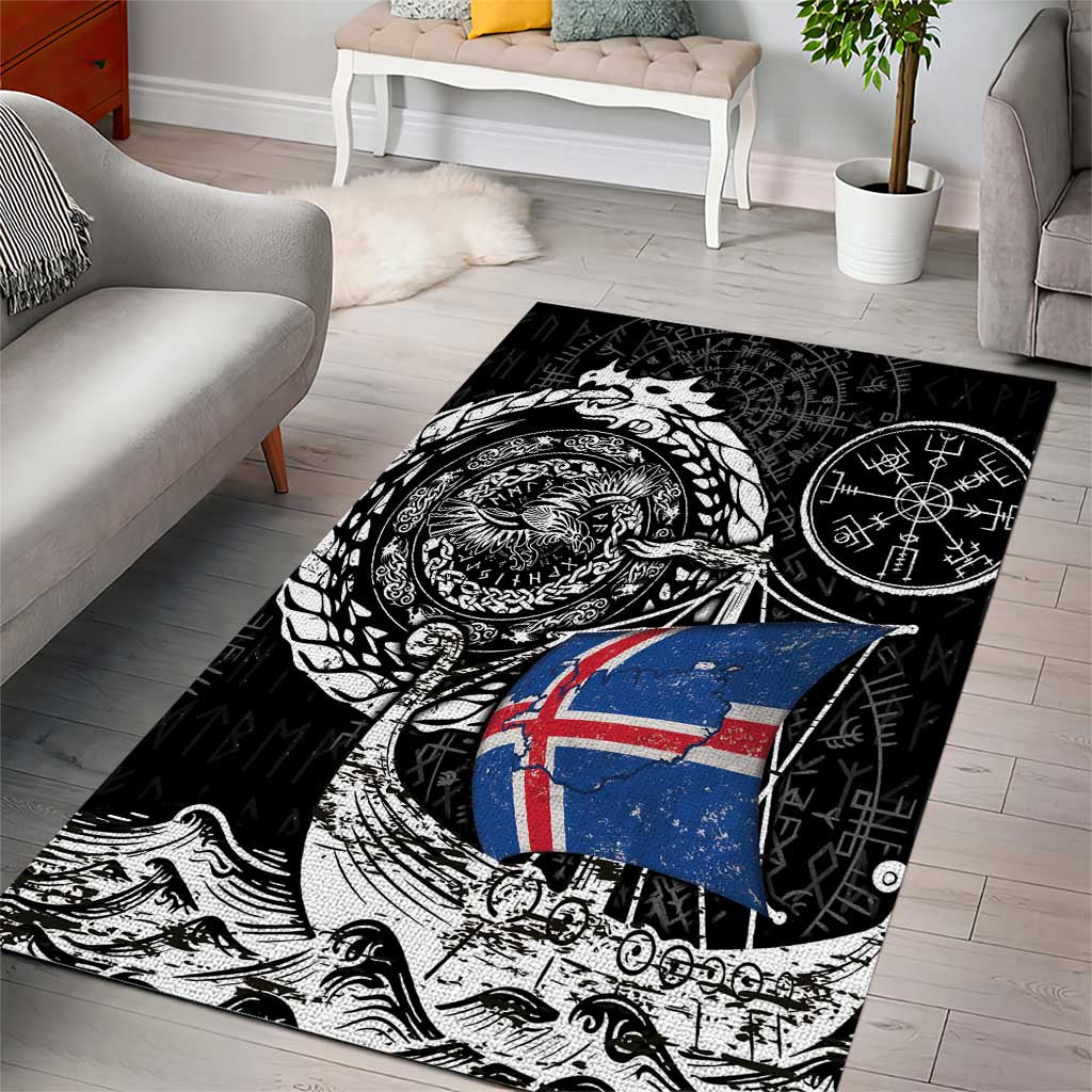 Viking Iceland Area Rug Icelander Viking Ship