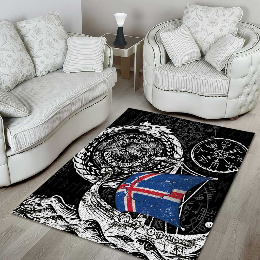 Viking Iceland Area Rug Icelander Viking Ship