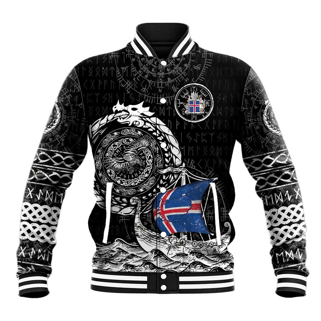 Personalized Viking Iceland Baseball Jacket Icelander Viking Ship
