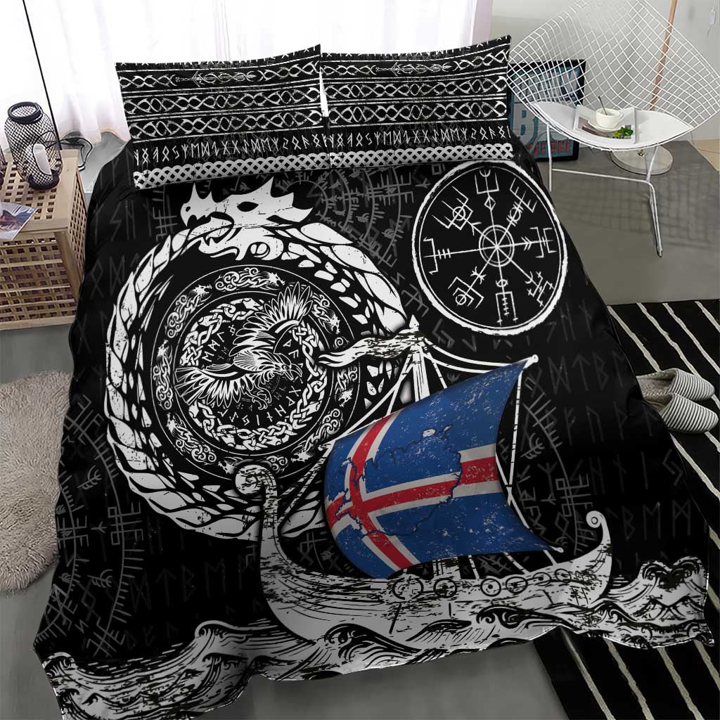 Viking Iceland Bedding Set Icelander Viking Ship