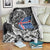Viking Iceland Blanket Icelander Viking Ship