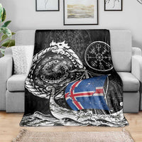 Viking Iceland Blanket Icelander Viking Ship