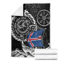 Viking Iceland Blanket Icelander Viking Ship