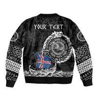 Personalized Viking Iceland Bomber Jacket Icelander Viking Ship
