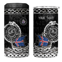 Personalized Viking Iceland 4 in 1 Can Cooler Tumbler Icelander Viking Ship