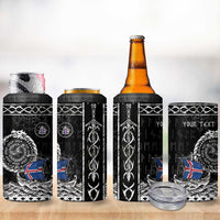 Personalized Viking Iceland 4 in 1 Can Cooler Tumbler Icelander Viking Ship