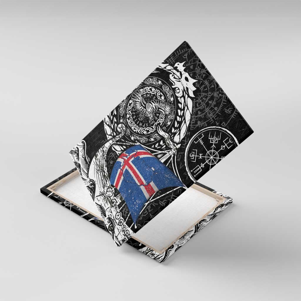 Viking Iceland Canvas Wall Art Icelander Viking Ship