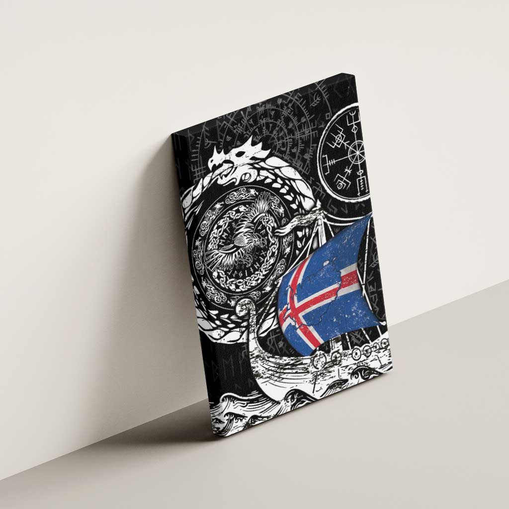 Viking Iceland Canvas Wall Art Icelander Viking Ship