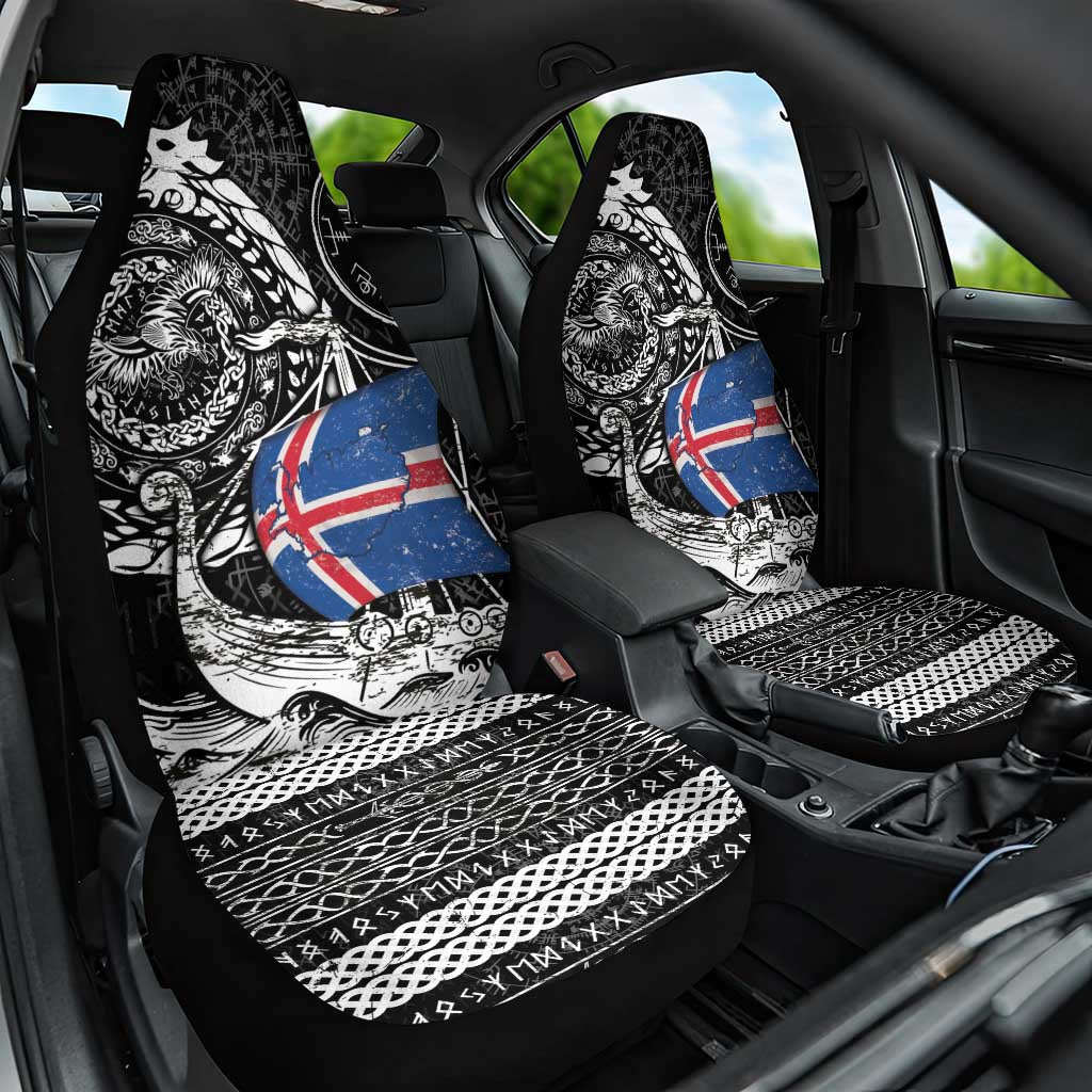 Viking Iceland Car Seat Cover Icelander Viking Ship