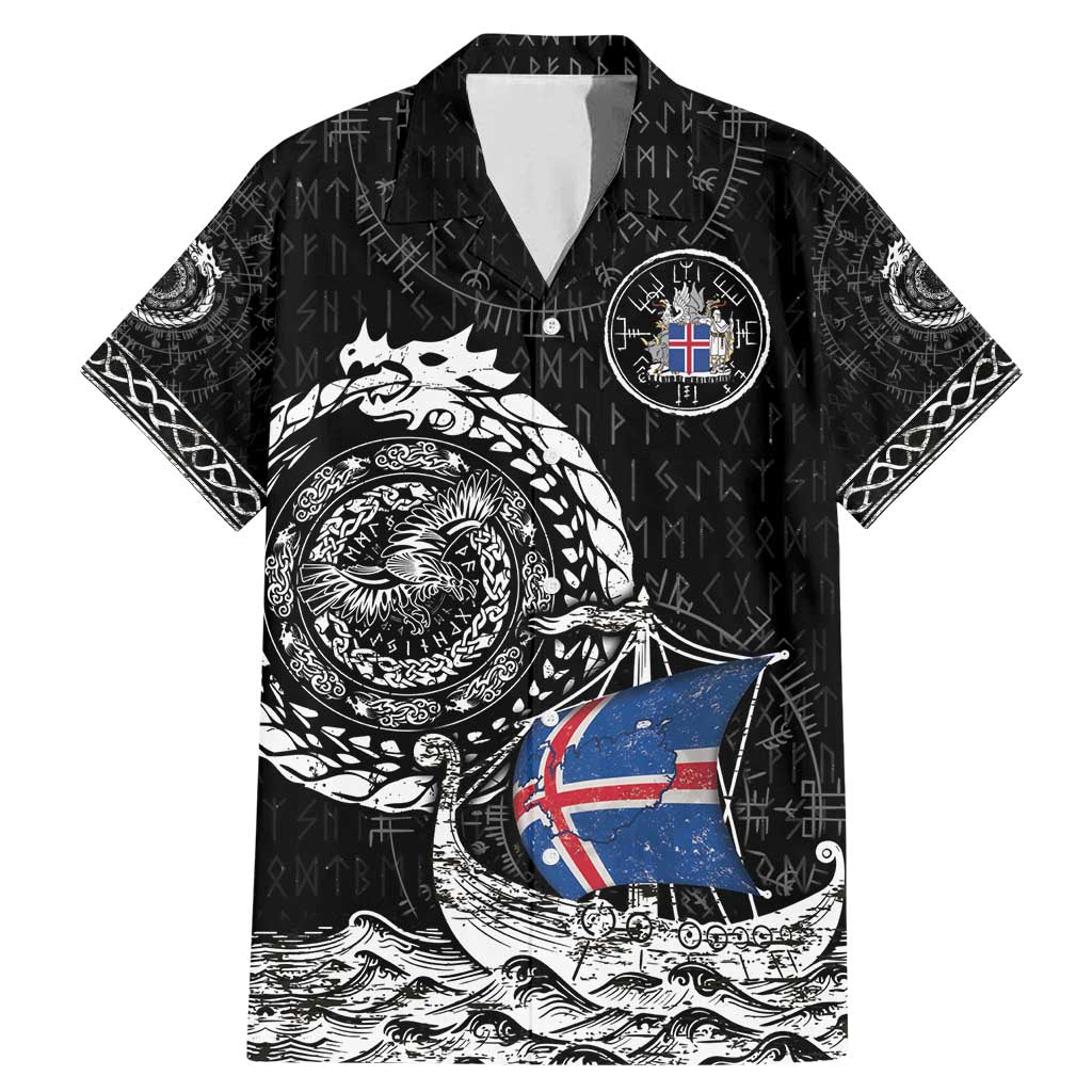 Personalized Viking Iceland Family Matching Mermaid Dress and Hawaiian Shirt Icelander Viking Ship