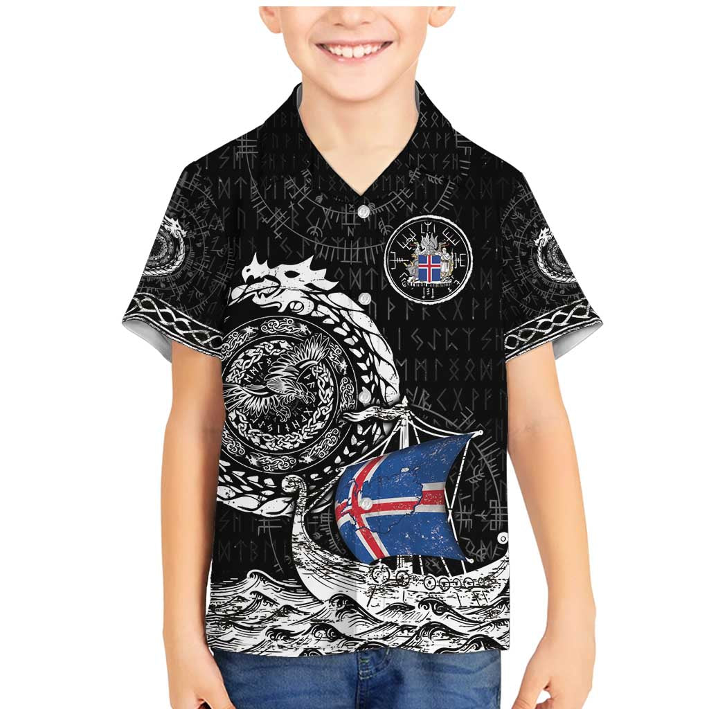 Personalized Viking Iceland Family Matching Mermaid Dress and Hawaiian Shirt Icelander Viking Ship