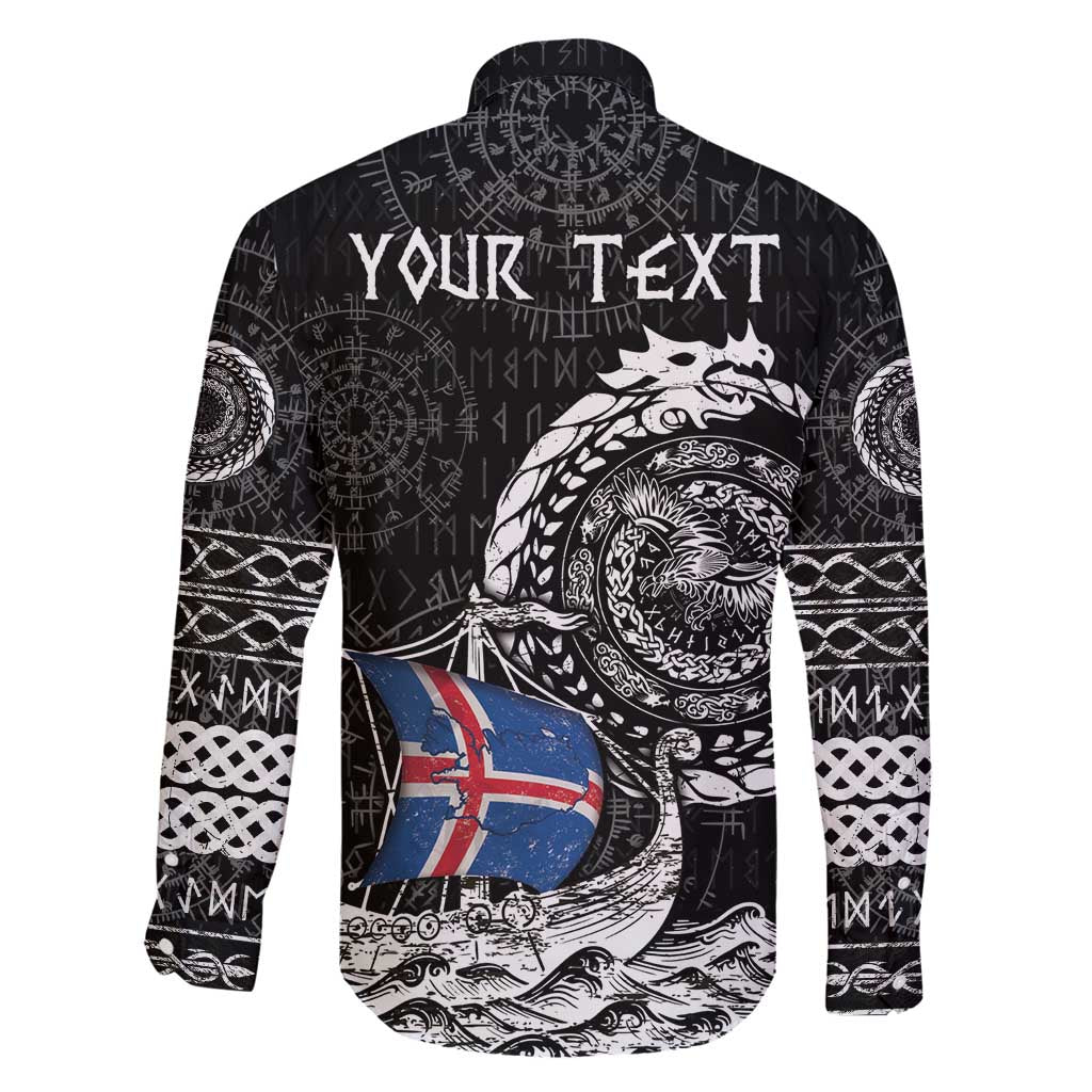 Personalized Viking Iceland Family Matching Off Shoulder Maxi Dress and Hawaiian Shirt Icelander Viking Ship