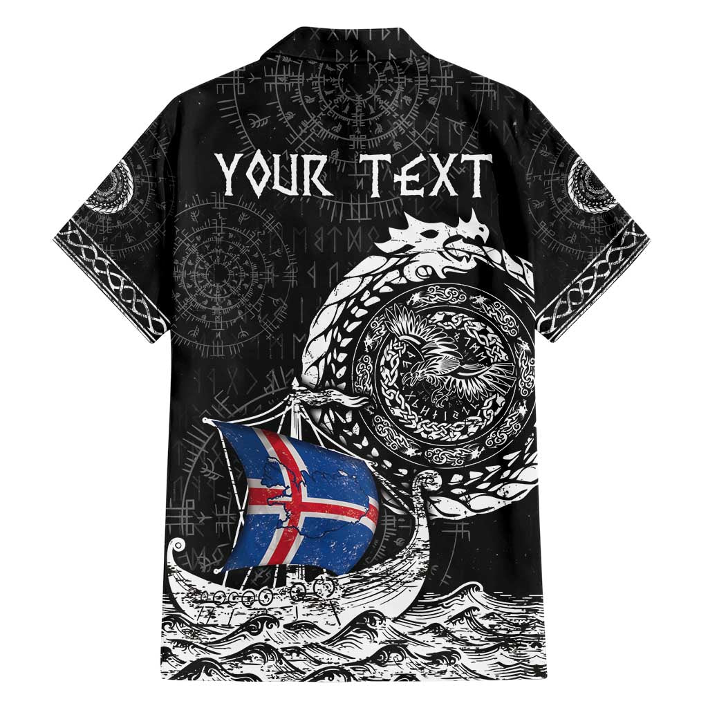 Personalized Viking Iceland Family Matching Short Sleeve Bodycon Dress and Hawaiian Shirt Icelander Viking Ship