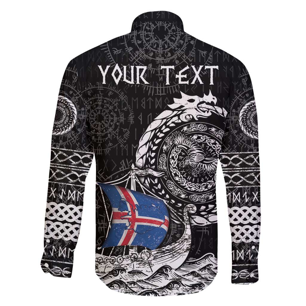 Personalized Viking Iceland Family Matching Short Sleeve Bodycon Dress and Hawaiian Shirt Icelander Viking Ship