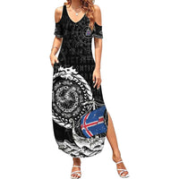 Personalized Viking Iceland Family Matching Summer Maxi Dress and Hawaiian Shirt Icelander Viking Ship