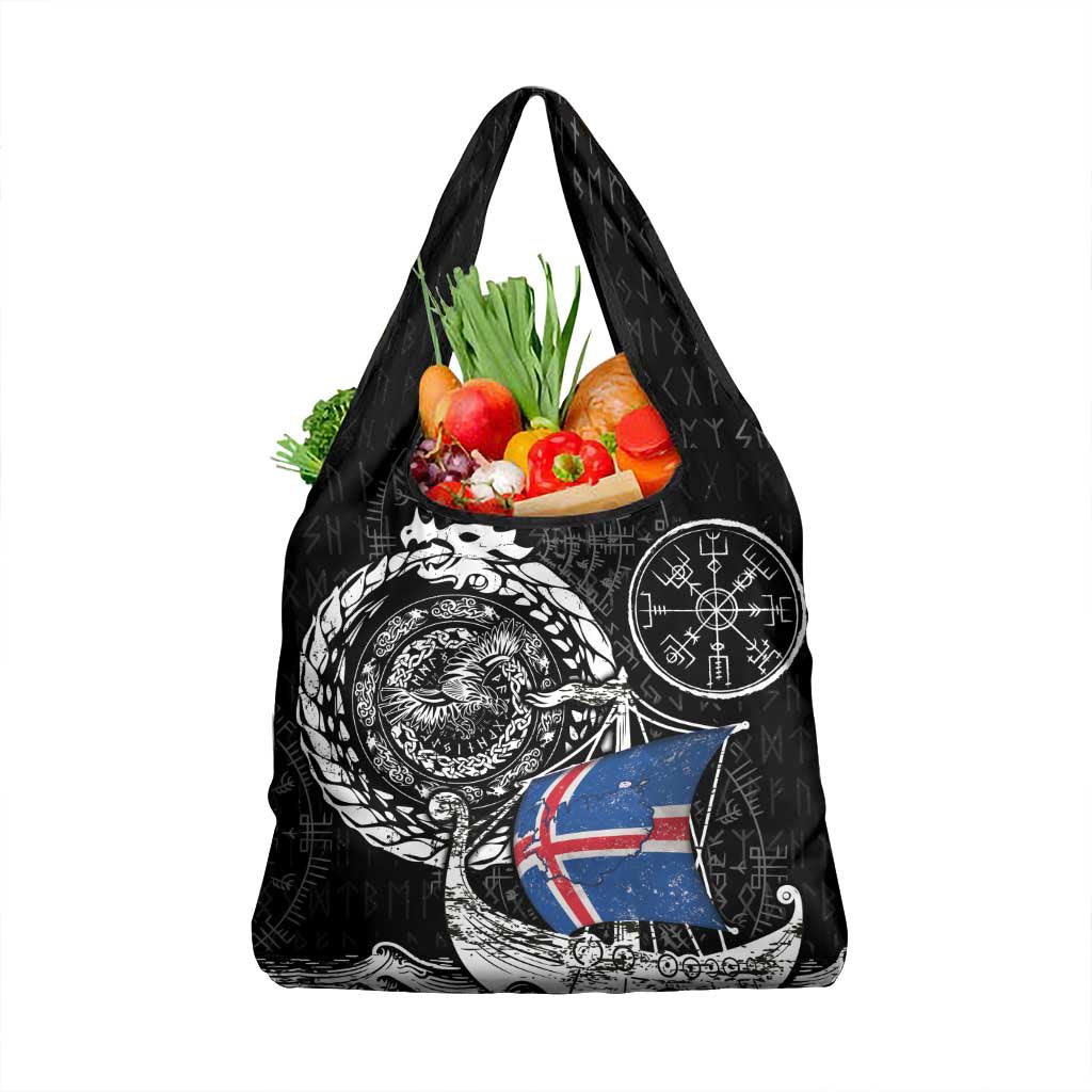 Viking Iceland Grocery Bag Icelander Viking Ship
