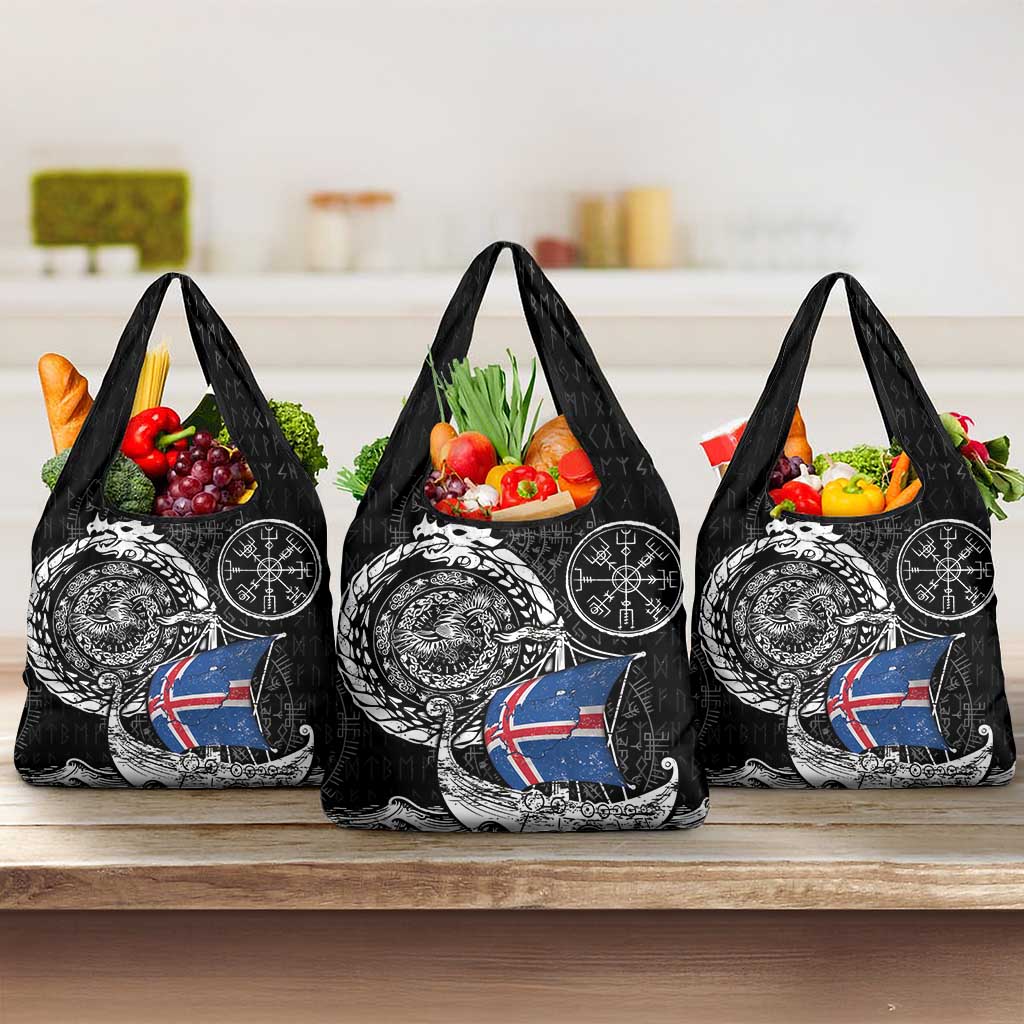 Viking Iceland Grocery Bag Icelander Viking Ship