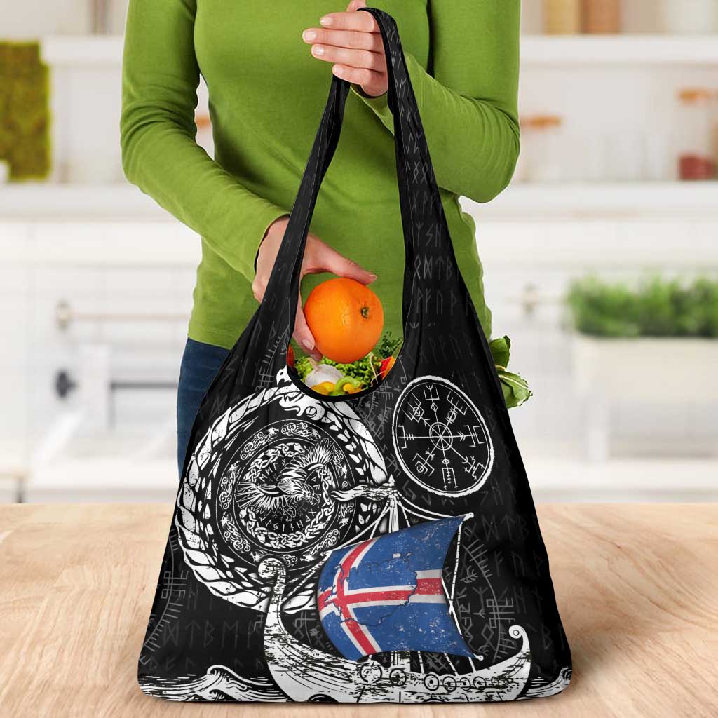 Viking Iceland Grocery Bag Icelander Viking Ship