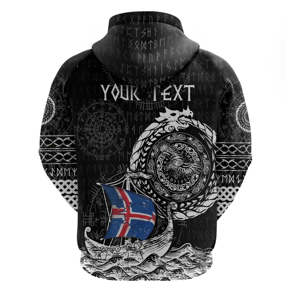 Personalized Viking Iceland Hoodie Icelander Viking Ship