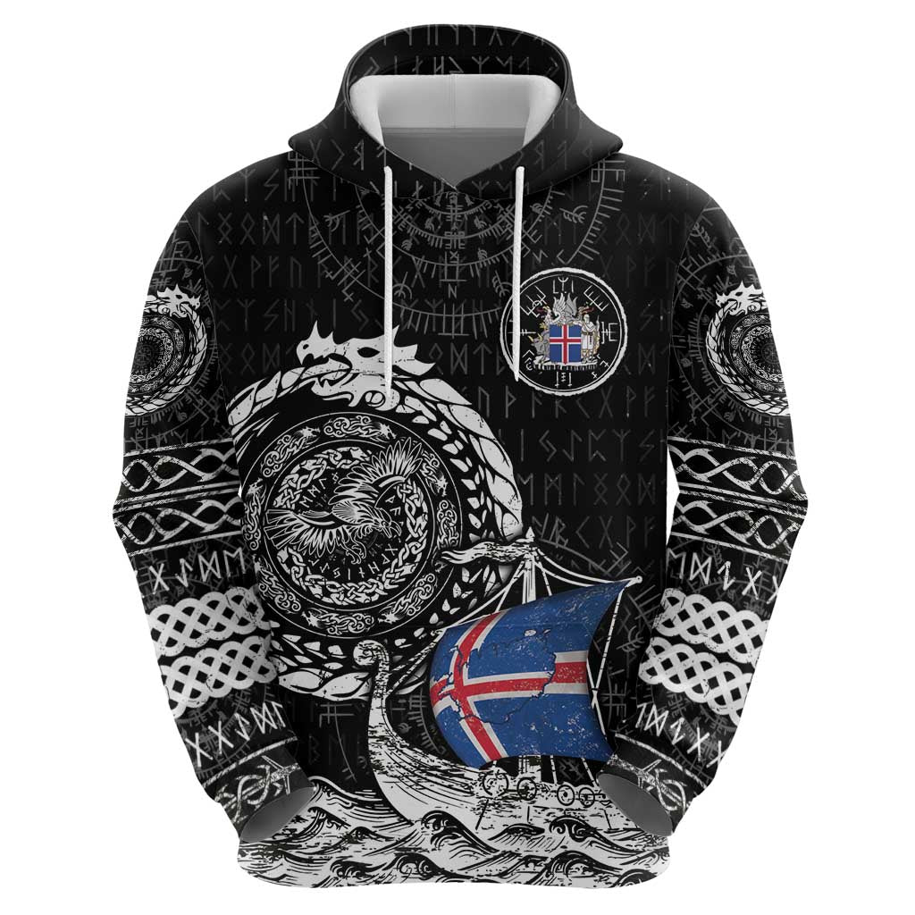 Personalized Viking Iceland Hoodie Icelander Viking Ship