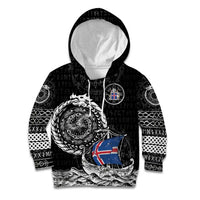 Personalized Viking Iceland Kid Hoodie Icelander Viking Ship