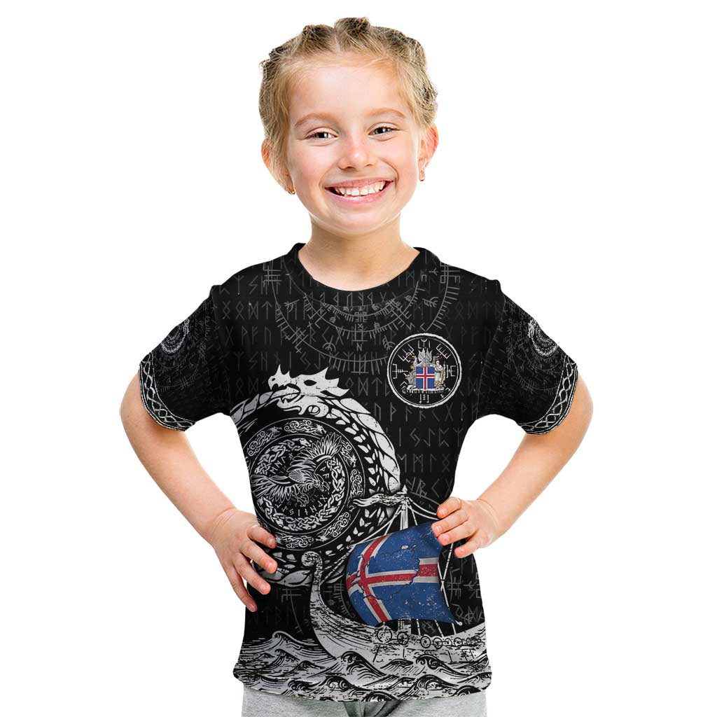 Personalized Viking Iceland Kid T Shirt Icelander Viking Ship