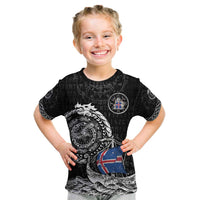 Personalized Viking Iceland Kid T Shirt Icelander Viking Ship