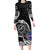Personalized Viking Iceland Long Sleeve Bodycon Dress Icelander Viking Ship