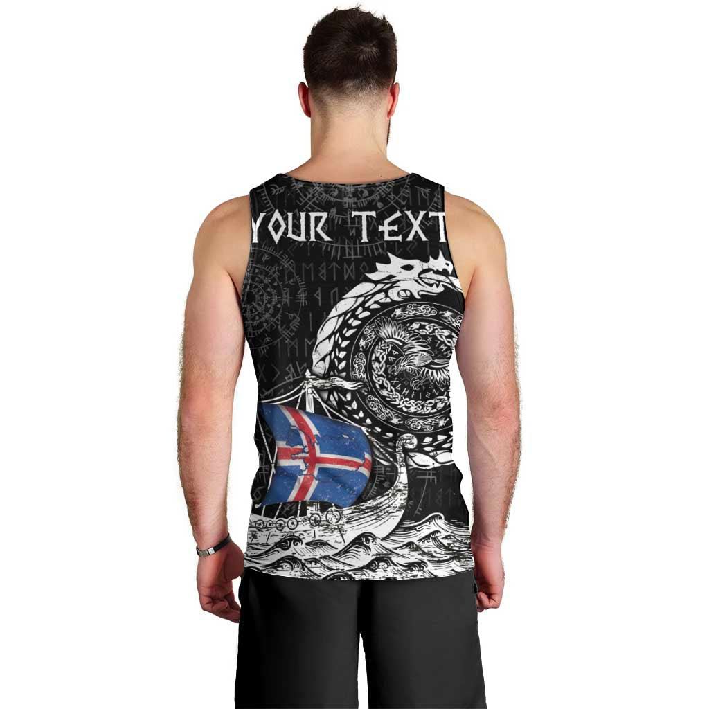 Personalized Viking Iceland Men Tank Top Icelander Viking Ship