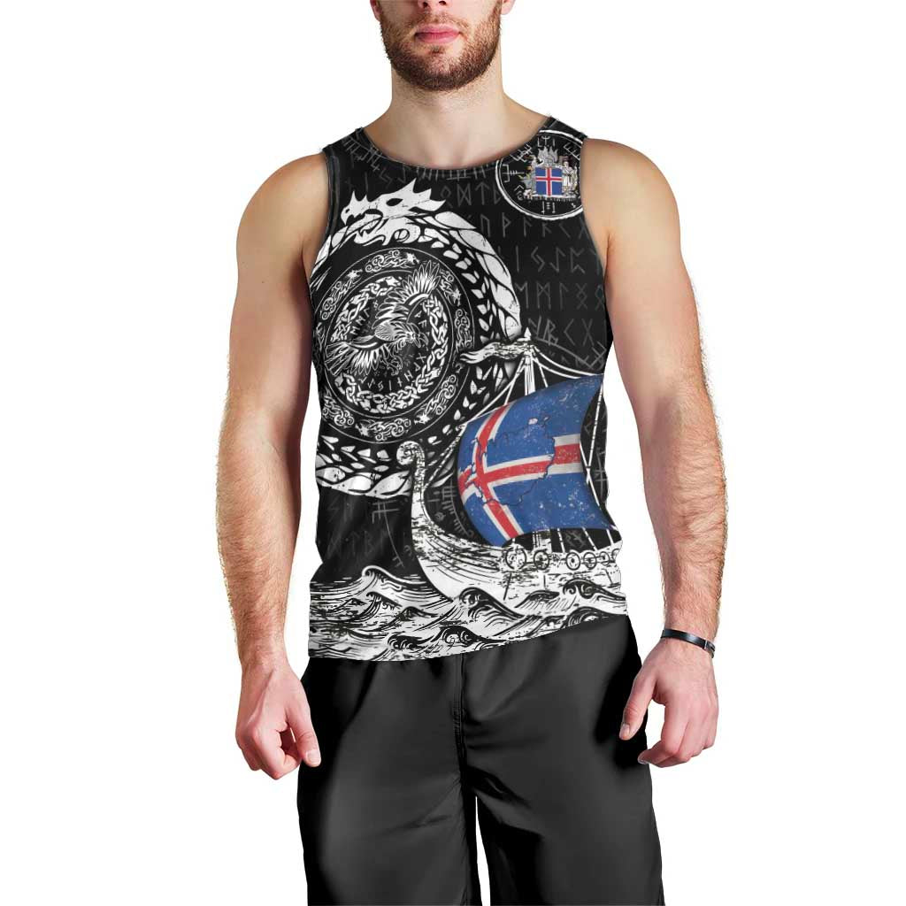Personalized Viking Iceland Men Tank Top Icelander Viking Ship