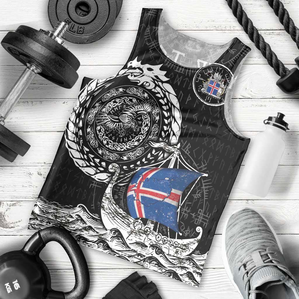 Personalized Viking Iceland Men Tank Top Icelander Viking Ship