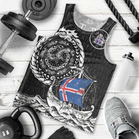 Personalized Viking Iceland Men Tank Top Icelander Viking Ship