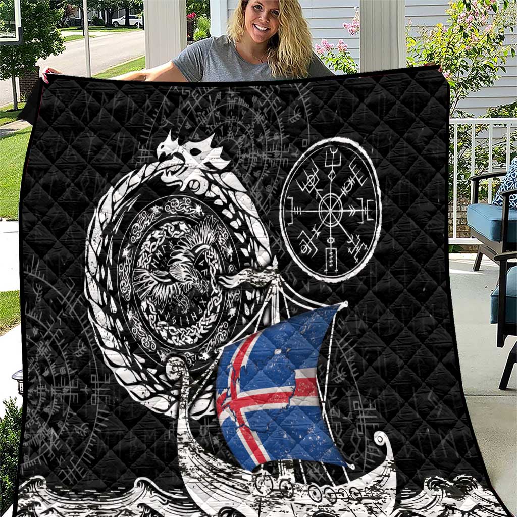 Viking Iceland Quilt Icelander Viking Ship