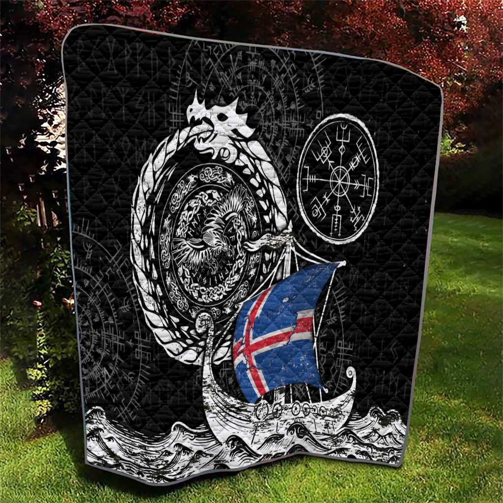 Viking Iceland Quilt Icelander Viking Ship