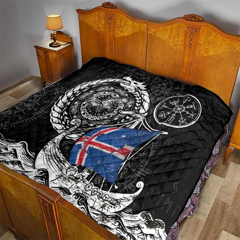 Viking Iceland Quilt Icelander Viking Ship