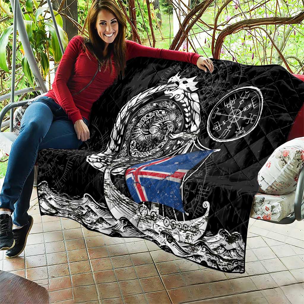 Viking Iceland Quilt Icelander Viking Ship