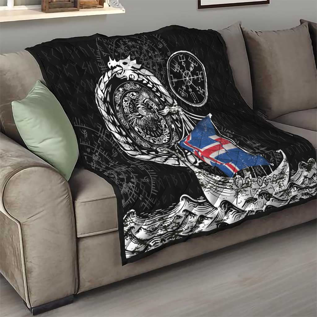 Viking Iceland Quilt Icelander Viking Ship